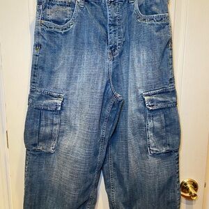 Pj Mark Casual Blue Cargo Pants for Men